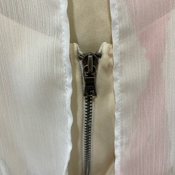 ALICE + OLIVIA RYLAN Women Paint Stroke Silk Mini Dress Size Medium - Picture 5 of 6